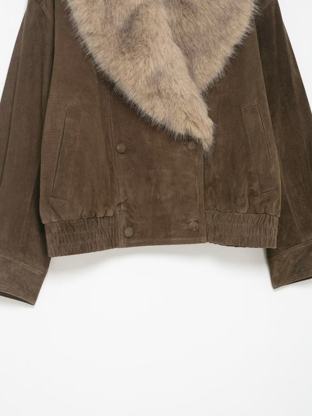 Grayish Brown Casual Women's Jacket - Picture 10 of 11